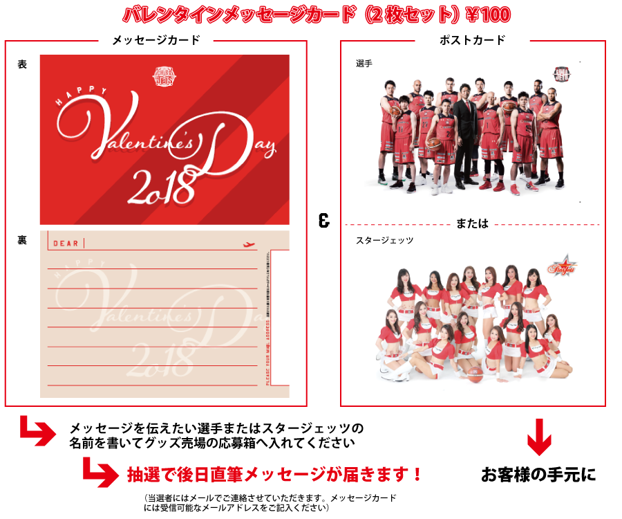 2 17 18会場限定 バレンタイン企画グッズを販売いたします 千葉ジェッツ